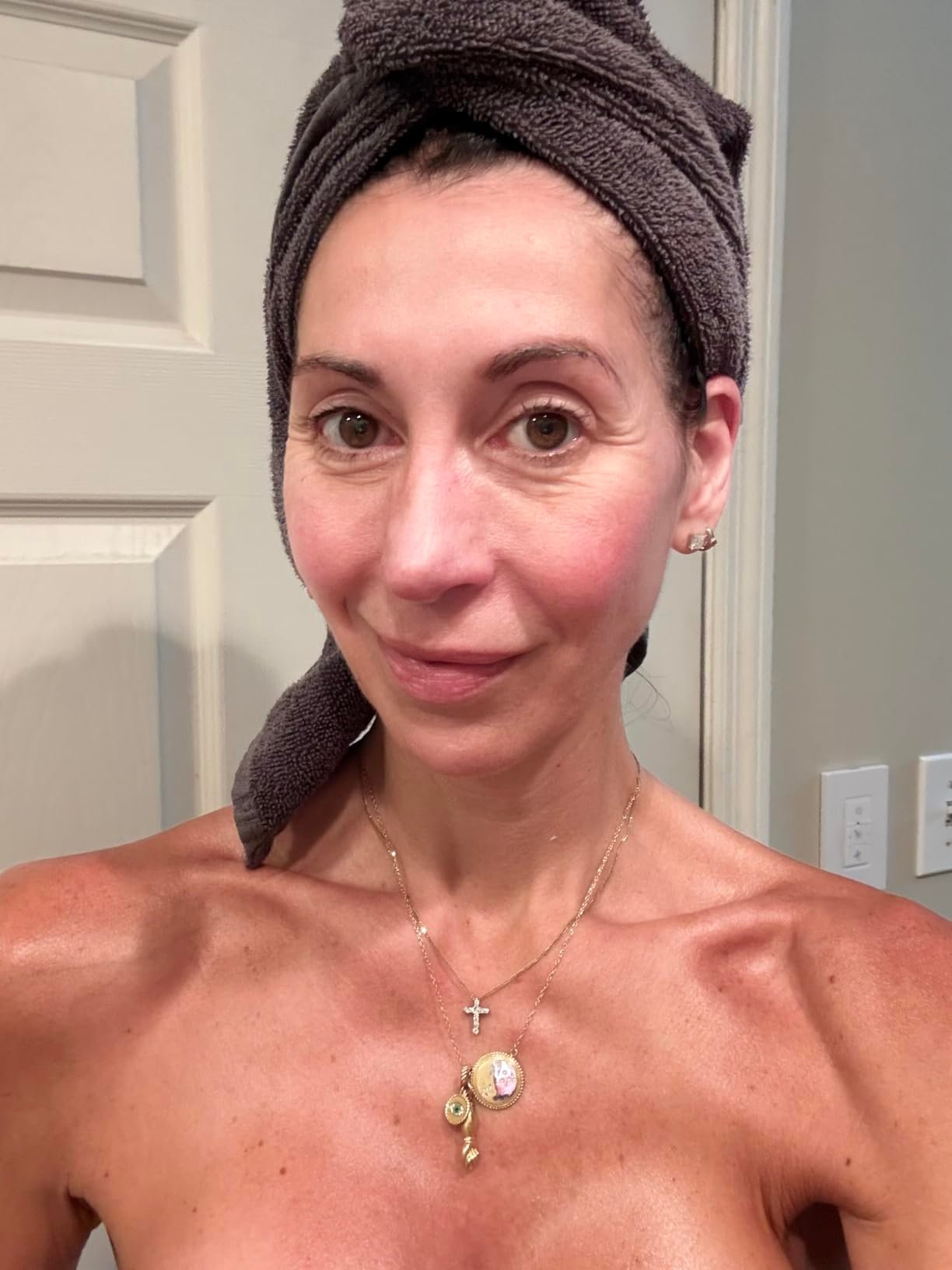 Supplied facial routine photo associated with e.l.f. Holy Hydration Face Cream SPF 30