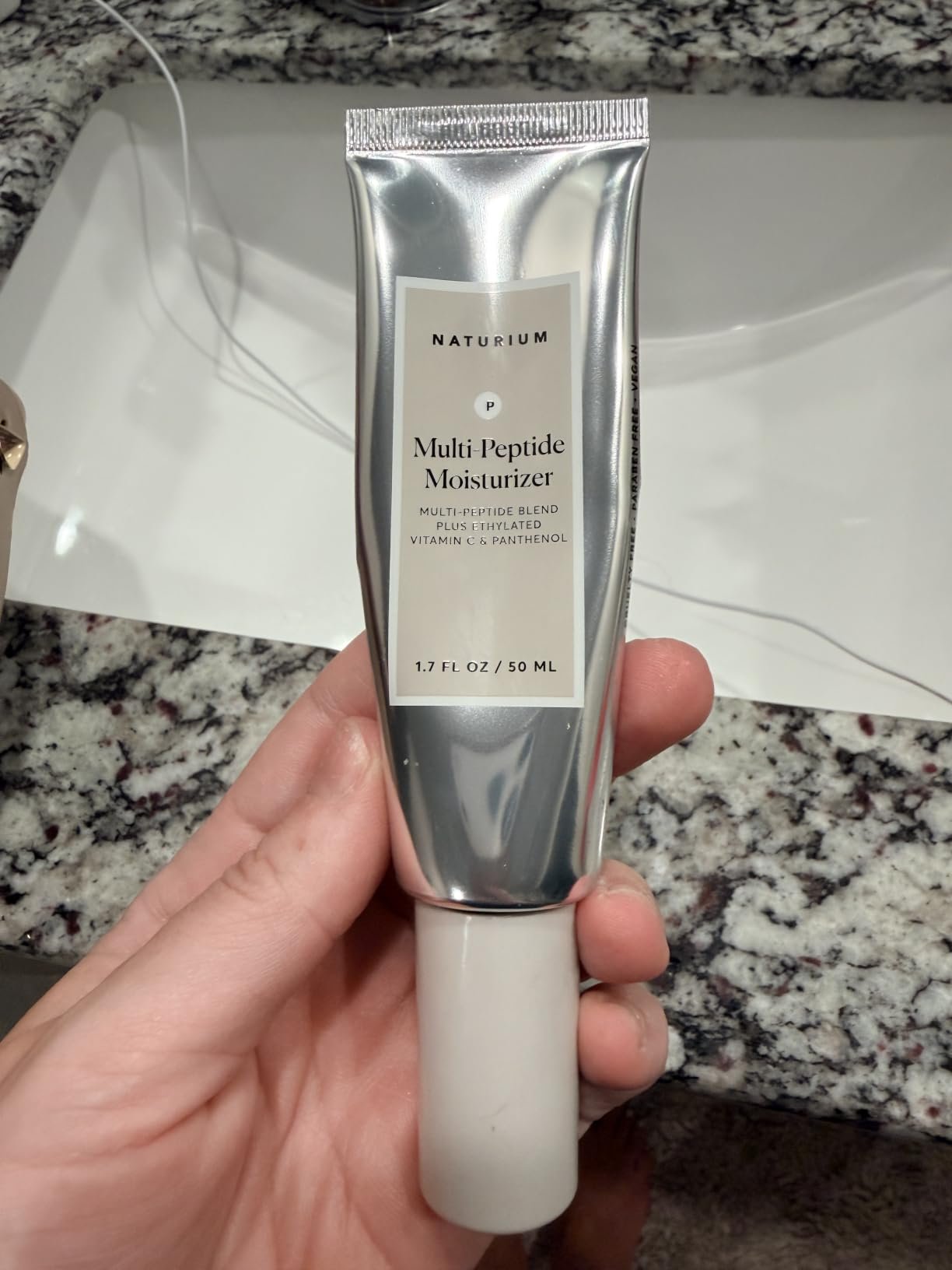 Tube of Naturium Multi-Peptide Moisturizer