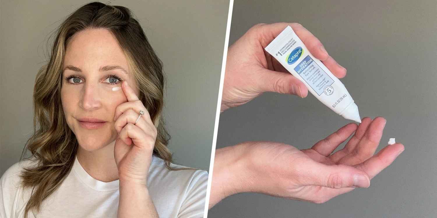 Cetaphil Deep Hydration Refreshing Eye Serum application and dispensing demonstration