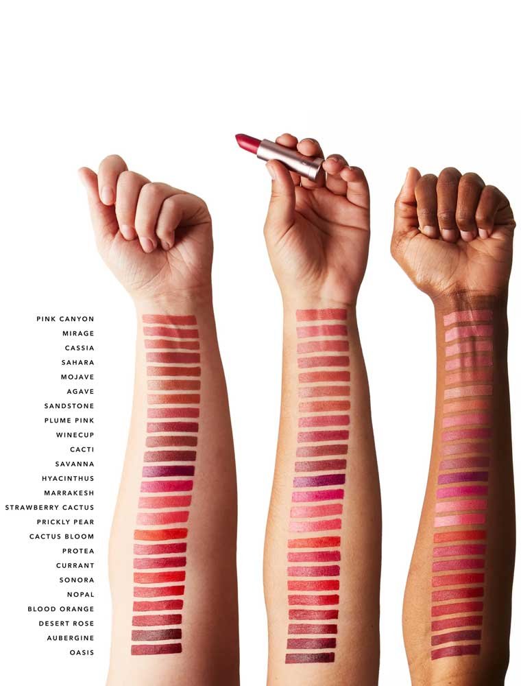 5 Shade chart Cocoa Butter Matte Lipstick