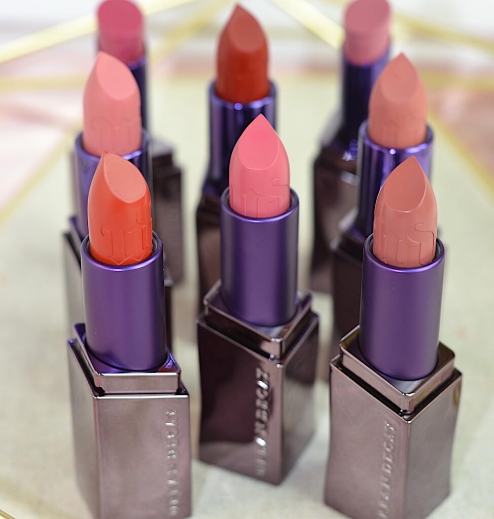 new urban decay vice lipstick swatches review